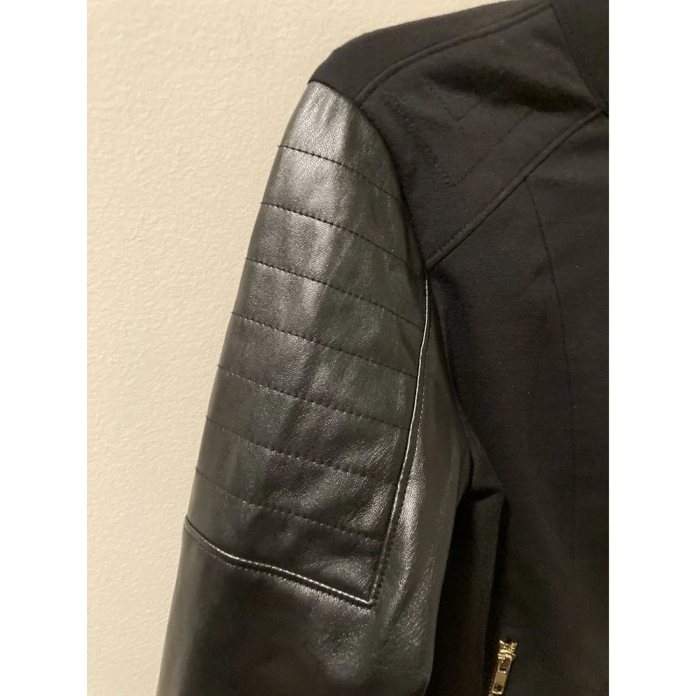 Star Wars Moto Jacket Black Rebel Faux Leather Zip Front Sz M - Picture 5 of 11
